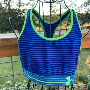 Under Armour Blue Striped Racerback Sports Bar